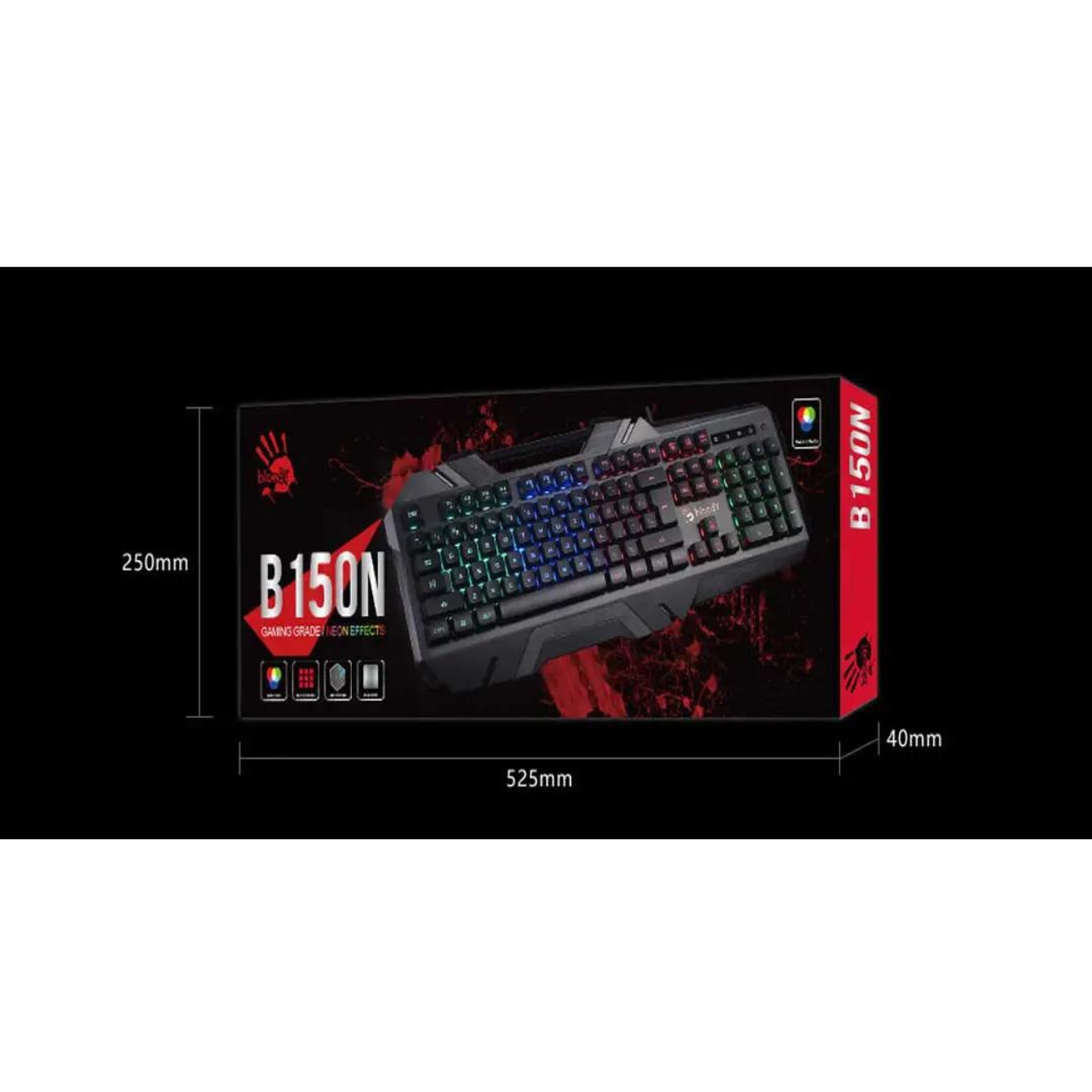 A4Tech Bloody B150N Neon Light Gaming Keyboard
