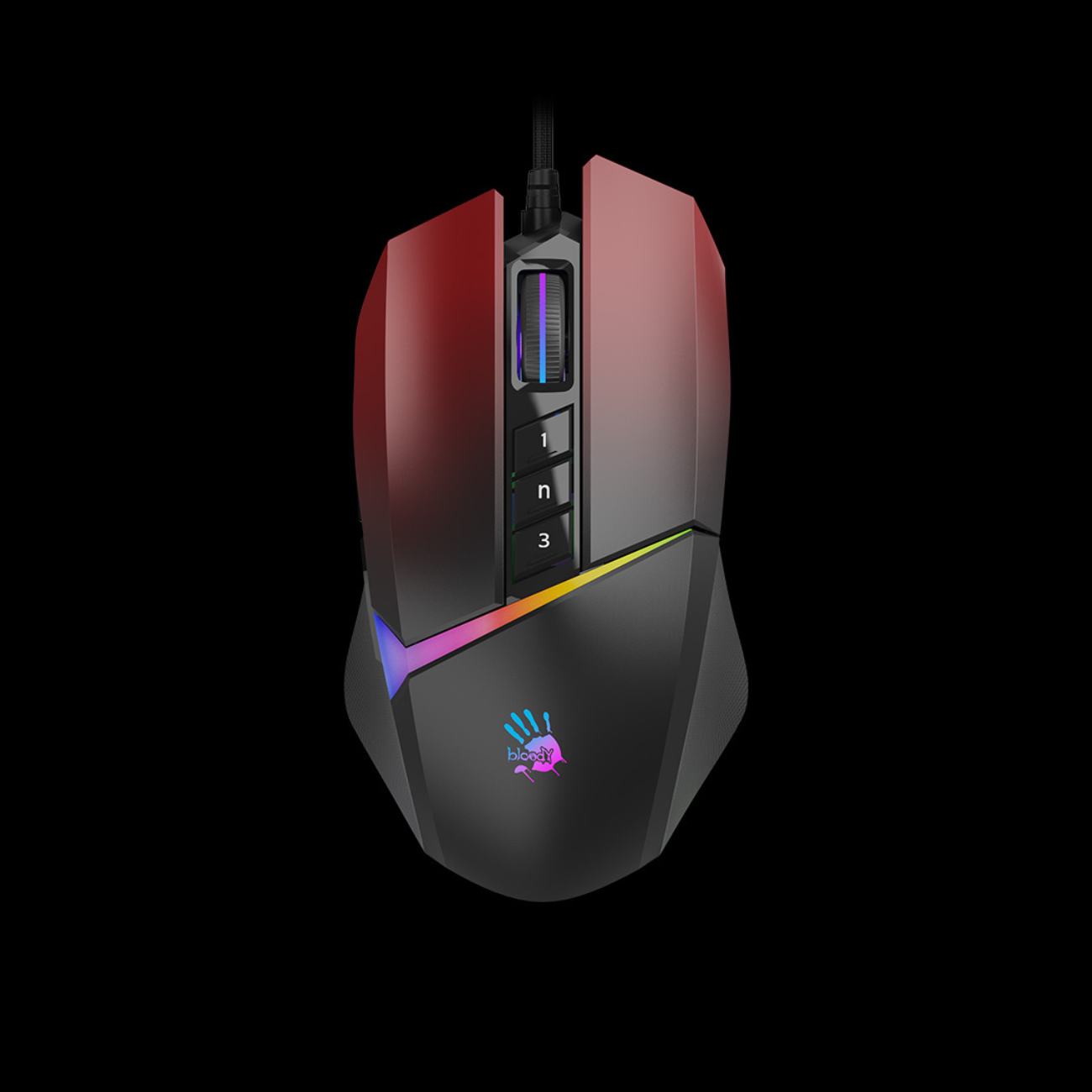 Bloody W60Max Ultra Core Activated RGB Animation Gaming Mouse