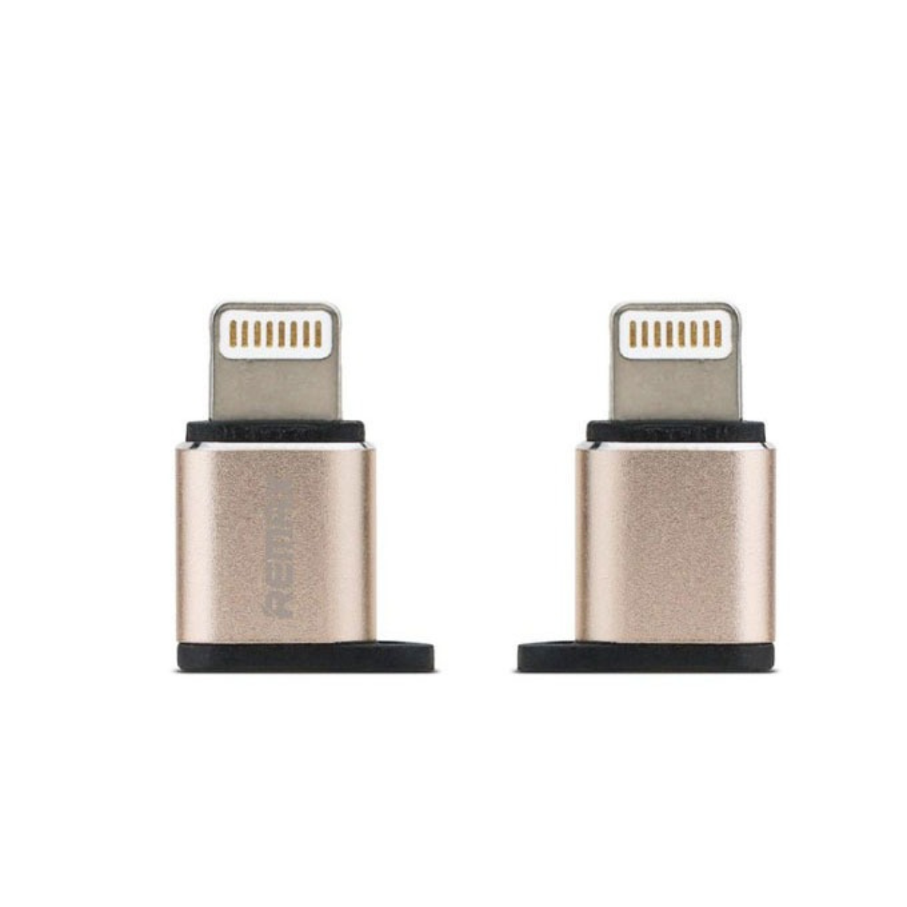 Remax Micro USB To Lighting Apple IOS Charging And Data Syncing Converter RA-USB2 For iPhone - Gold