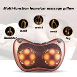 Back Massage Pillow with Heating Function - Electric Shiatsu Neck Massager Cushion Relax Neck / Back / Shoulder Cushion