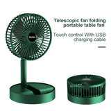 Portable Electric Mini Fan Foldable Telescopic Fan USB Rechargeable Fan Office Household Low Noise High Battery