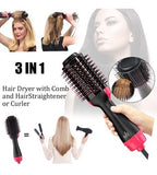 3-In-1 Hot Air Brush One Step Hair Dryer & Styler And Volumizer Multi-Functional High-Power Hair Straightener & Curly Hair Comb