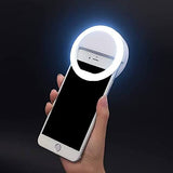 Selfie Fill Light Portable Battery Cell Phone Selfie Ring Light