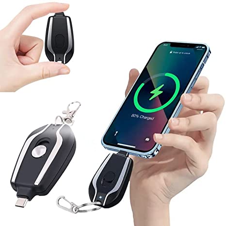 Pod Charger Power Pod Android Keychain Portable Charger,1500mAh