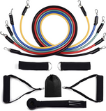 11(PCS) Power Exercise Resistance Band Set 5 in 1 Fitness Band Equipment for Men and Women