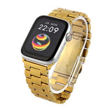 A22 Apple Logo Smart Watch With Golden Stainless Steel Straps