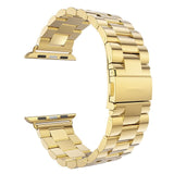 A22 Apple Logo Smart Watch With Golden Stainless Steel Straps