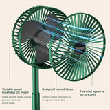 Portable Electric Mini Fan Foldable Telescopic Fan USB Rechargeable Fan Office Household Low Noise High Battery