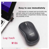 Logitech Optical Wireless Mouse M186 – Black