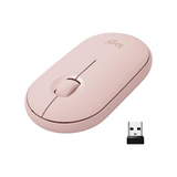 Logitech Pebble M350 Wireless Mouse with Bluetooth or USB – Silent, Slim with Quiet Click for iPad, Laptop, Notebook, PC and Mac – Off White