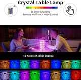 Crystal Diamond Lamp Light Projector | In 16 Colors | Touch & Remote Control |  Exquisite Gift