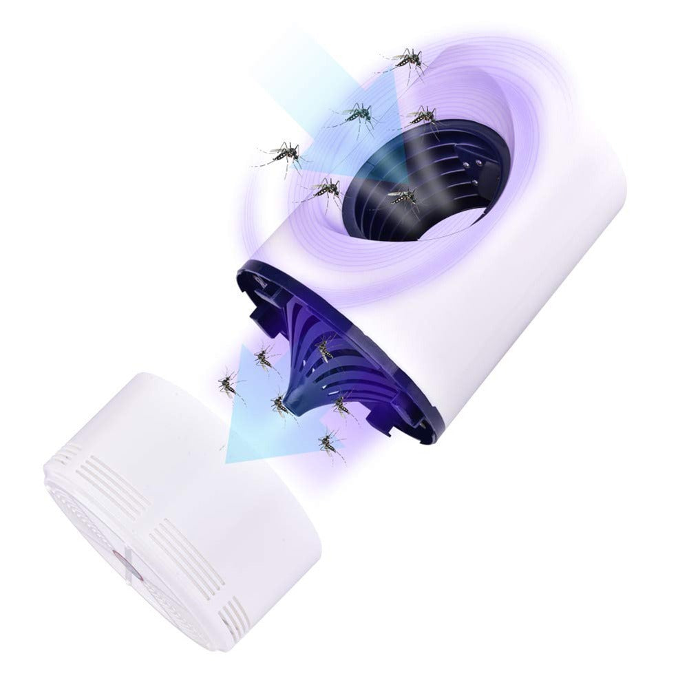Electric Mosquito Trap Blue Light Mosquito Killer Lamp with USB Power  Suction Fan No Zapper Child Safe