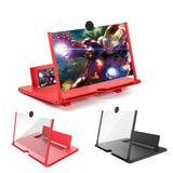 3D Mobile Phone Screen Magnifier HD Video Amplifier Stand Bracket with Movie Game Magnifying Folding Phone Desk Holder