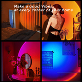 Sunset Atmospheric Projector Lamp | Romantic Family Atmosphere | 4 Color in 1  ( High Quality )