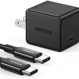 UGREEN 25W PD Wall Charger USB C Super Fast Charger with 6.6FT USB C to USB C Fast Charging Cable