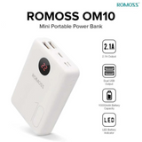 Romoss 10000mAh Power Bank OM10, 3 Inputs & 2 Outputs Fast Charge