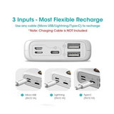 Romoss 10000mAh Power Bank OM10, 3 Inputs & 2 Outputs Fast Charge