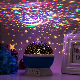 Moon lamp dream rotating projection lamp romantic light children room light lamp Funny LED Rotating Night Light Projector Starry Sky Star Projector Lamp